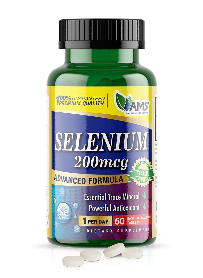 AMS - Selenium 200Mcg 60 Tablets - Image 1