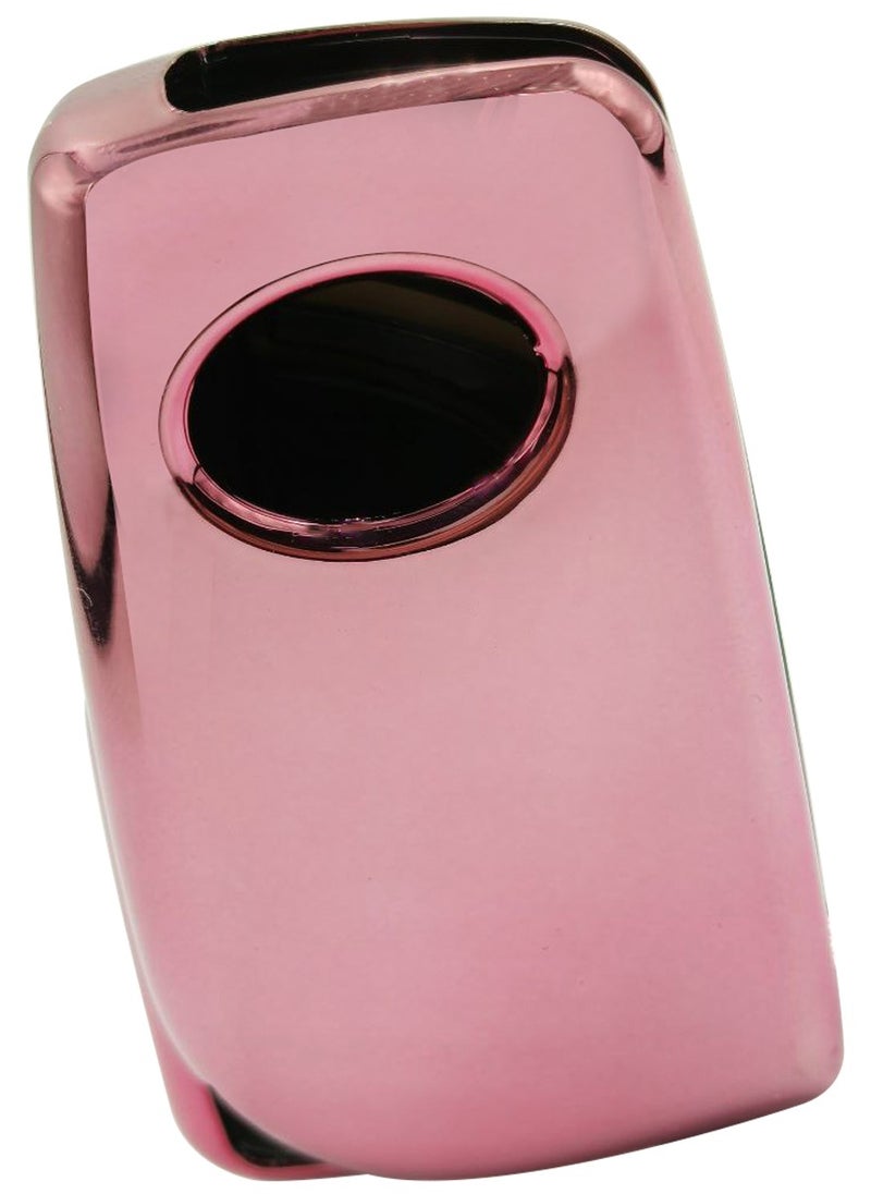 TOYOTA - Toyota Corolla 3 Button Remote Key Fob Case TPU Car Key Case 1 Pcs Car Key Fob Cover Pink - Image 1