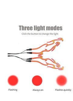 SYOSI Motorcycle Helmet Light Kit, Helmet Cycling LED Sticker Light Night Riding Signal Helmet Light for Motorcycle Bike, Helmet Light Strip for Motorcycle Helmet DIY Light Luminous Stripe Sticker  - Image 2