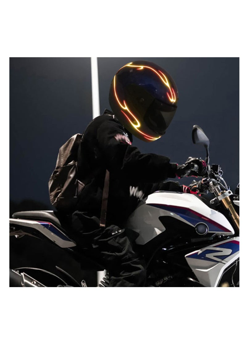 SYOSI - Motorcycle Helmet Light Kit, Helmet Cycling LED Sticker Light Night Riding Signal Helmet Light for Motorcycle Bike, Helmet Light Strip for Motorcycle Helmet DIY Light Luminous Stripe Sticker - Image 1