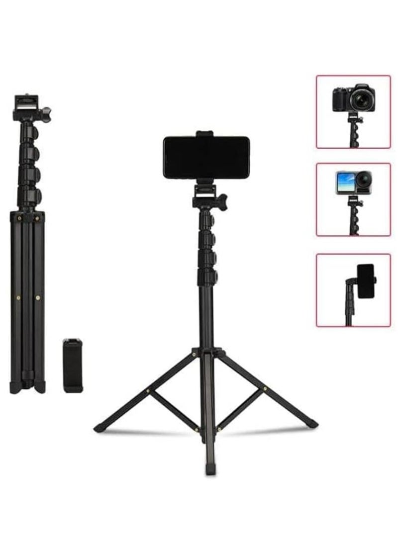 Jmary Jmary MT39 61inch Aluminum Extendable Cell Phone Tripod Stand with Selfie Stick Tripod and Phone Clip - Image 4