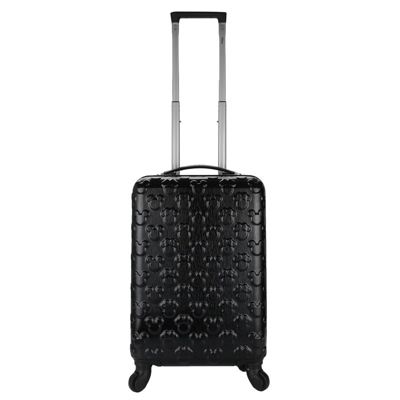 Bioworld Mickey Mouse 21 Molded Carry-On Luggage Mickey and Minnie Heads Hardside Rolling Luggage - Image 1