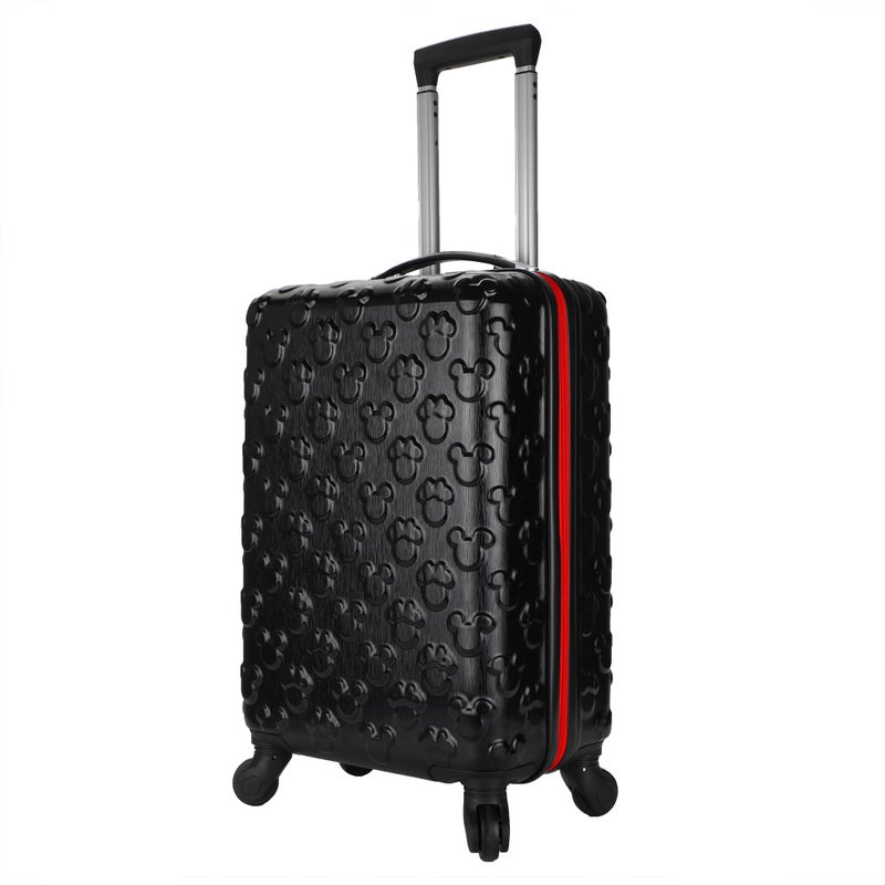 Bioworld Mickey Mouse 21 Molded Carry-On Luggage Mickey and Minnie Heads Hardside Rolling Luggage - Image 3