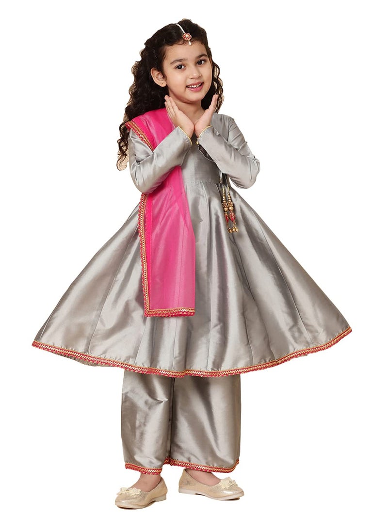 A.T.U.N. (ALL THINGS UBER NICE) A.T.U.N. Girls Anarkali Palazzo Set - Image 1