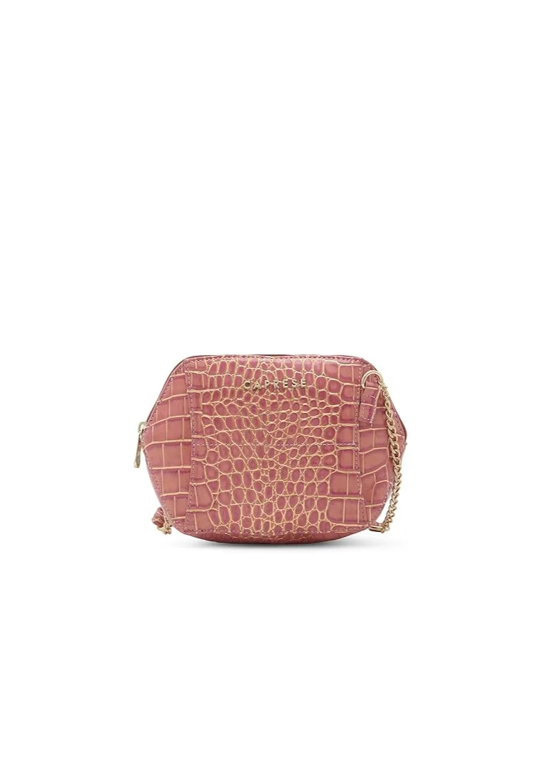 CAPRESE Caprese Miranda Sling Bag, Pink-Small | Stylish Handbag for Women with Animal Print | Adjustable Strap & Spacious Interiors | Perfect Ladies Purse for Carrying Everyday Essentials & Travel