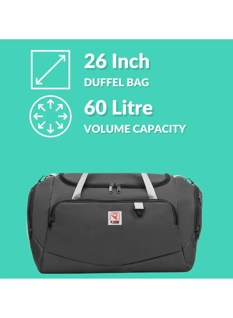 Reflection REFLECTION Lightweight High-Quality Travel Duffle Bag Grey 66CM