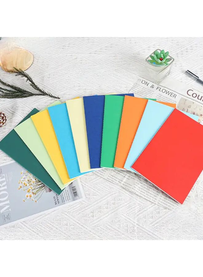 Leather A5 Notebook Green Green Cover Minimalist Business Office Diary Student Journal Soft Thickened Pages - Image 1