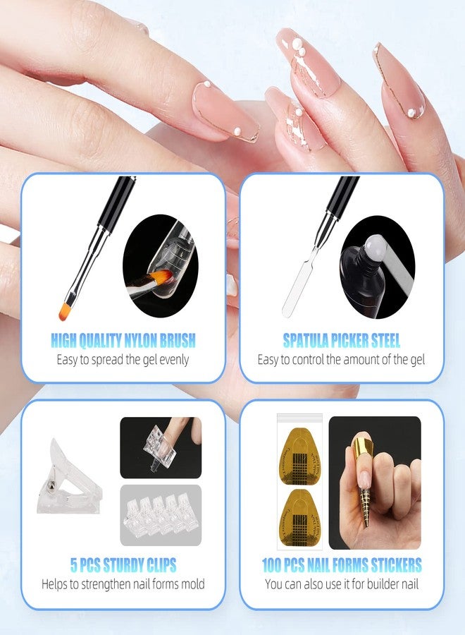 LIONVISON Nail Dual Forms for Polygel, 120Pcs Stiletto Shape Nail Forms for Builder Gel Reusable, 12 Sizes Extension Nail Molds Sets, Poly Nail Gel Forms for Manicure Nail Art Design Salon DIY at Home-StilettoB - Image 4