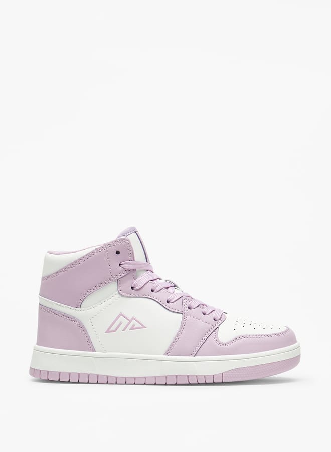 Oaklan by Shoexpress Womens Colourblock High Top Sneakers With Lace-Up Closure  - Image 3
