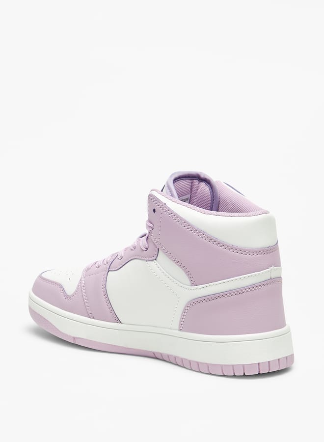 Oaklan by Shoexpress Womens Colourblock High Top Sneakers With Lace-Up Closure  - Image 2