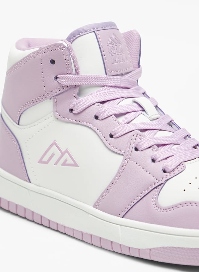 Oaklan by Shoexpress Womens Colourblock High Top Sneakers With Lace-Up Closure  - Image 5