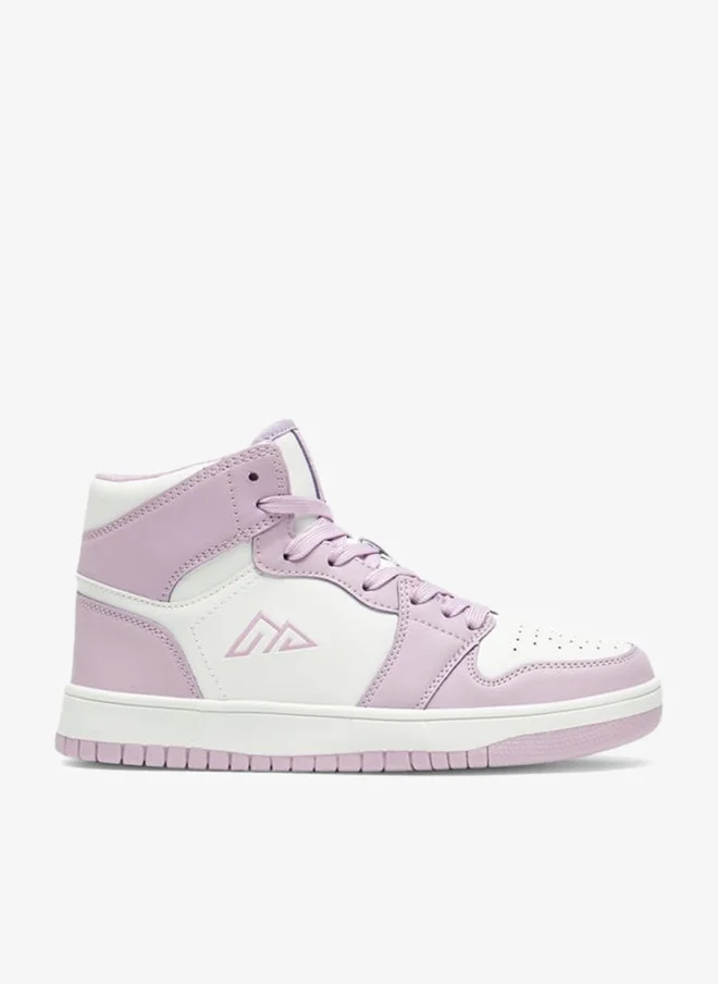 Oaklan by Shoexpress Colourblock High Top Sneakers With Lace-Up Closure
