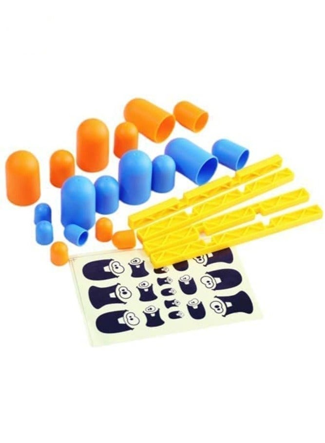 Beauenty Gobble Board Game, Tic Tac Toe Game Children's Educational Educational Puzzle Game Toy Toys, Parent-child Early Education Family Interactive Board Game Classic 3d Board Game - Image 4