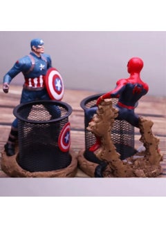 Hediyesahibi Gift Holder Captain America and Spiderman Polyester Pencil Case  - Image 3