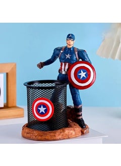 Hediyesahibi Gift Holder Captain America and Spiderman Polyester Pencil Case  - Image 1