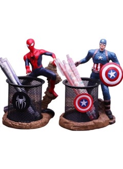 Hediyesahibi Gift Holder Captain America and Spiderman Polyester Pencil Case  - Image 5