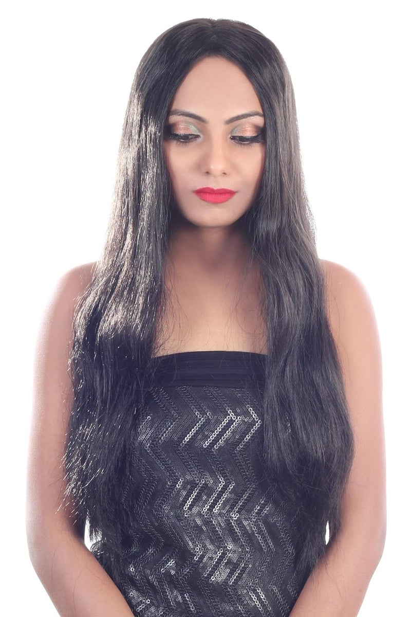 Ritzkart Women Feel Real Hair Fiber Heat Resistance Black Wig Black - Image 3