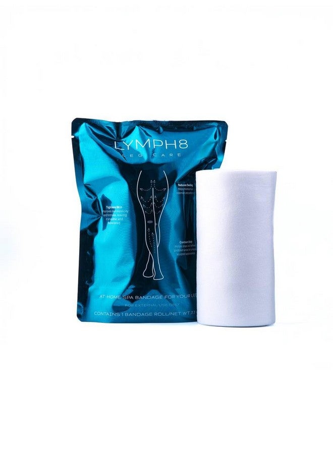 Generic Lymphatic Drainage Body Wrap, Cooling Effect for Legs Stomach Abdomen, Tones, Firms & Reduces Puffiness, 40 feet 1 Wrap Pre-Soaked Ready To Use Caffeine, Niacinamide, Algae Extract, Menthol  - Image 1
