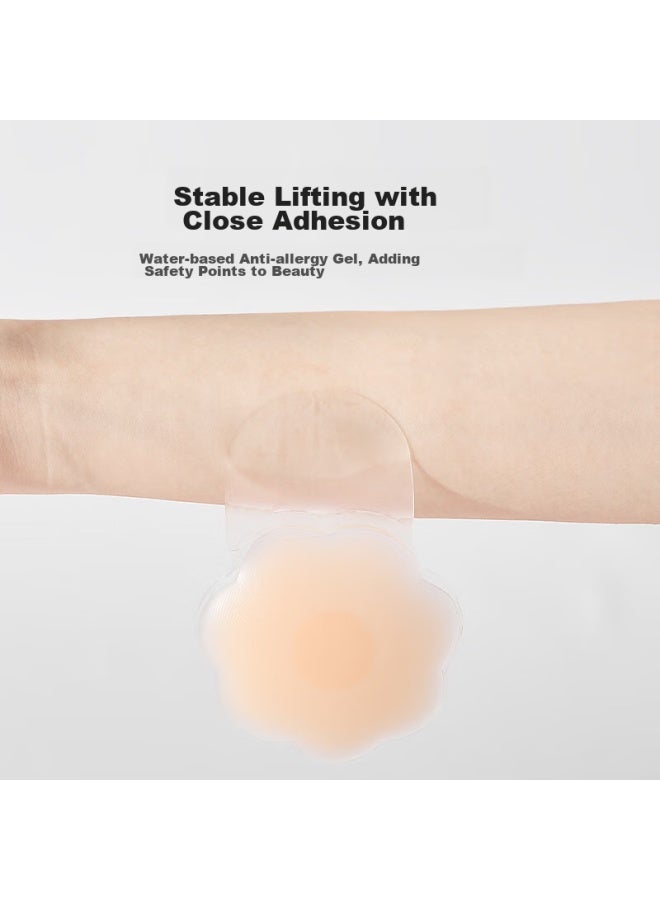 Ordifen Oudifeng 2 Pairs Of Breast Pads For Women, Silicone Lift Breast Pads, Wedding Dress Push-up, Invisible Nipple Covers, Strapless Anti-nipple Show Breast Pads For Summer - Image 4