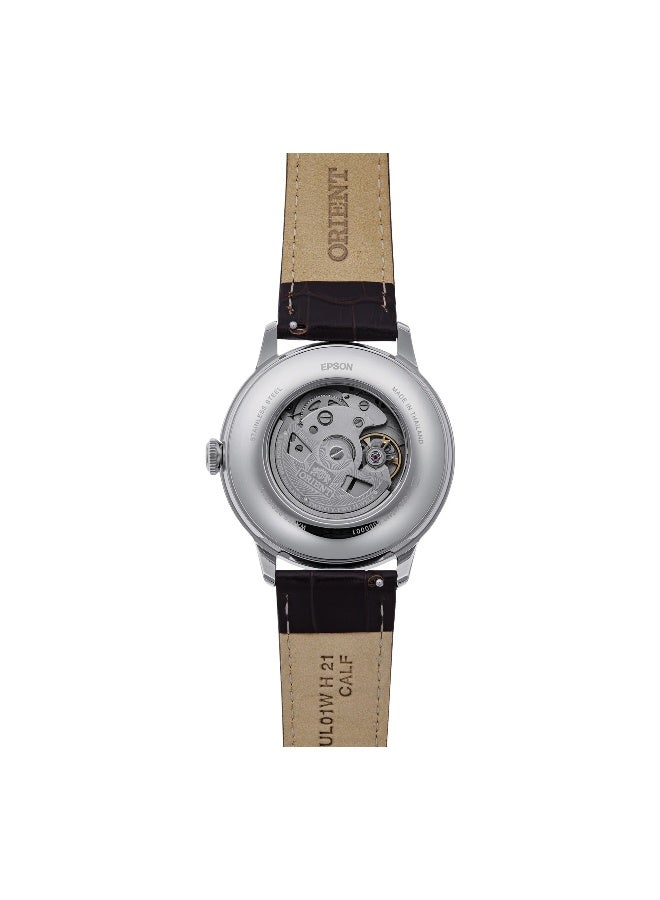 أورينت ساعة ORIENT كلاسيك بامبينو شمس وقمر RA-AK0807R - جلد للذكور ميكانيكية 3 عقارب - Image 2