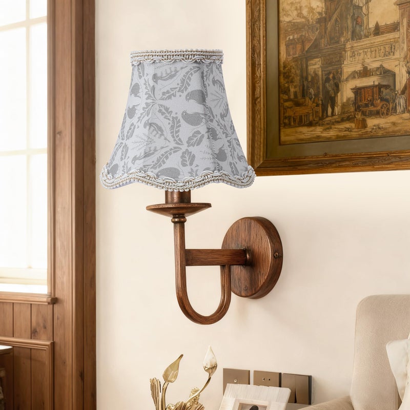 Fuloon Chandelier Lamp Shades, Clip on Small Sconce Lampshades, Suit for Candelabra Bulbs in Modern/European/French Country/Farmhouse Decoration, 3.14x5.51x4.72 in(6 Pack, Branch Bird) - Image 2