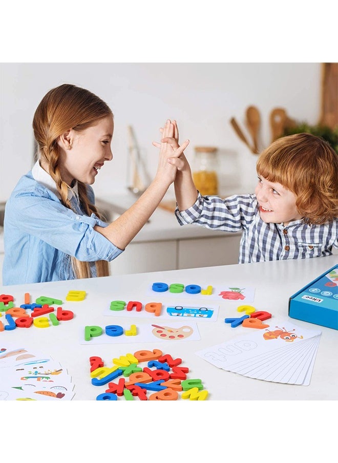 Generic See and Spelling Learning Toy, Matching Letter Games Sight Word Flash Cards Montessori Wooden Educational Toys Gifts for Preschool Kindergarten Kids Boys Girls ﻿  - Image 5