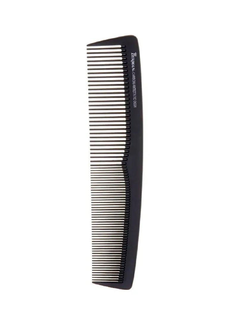 DENMAN Carbon Large Dressing Comb With Carbon Fiber For Men