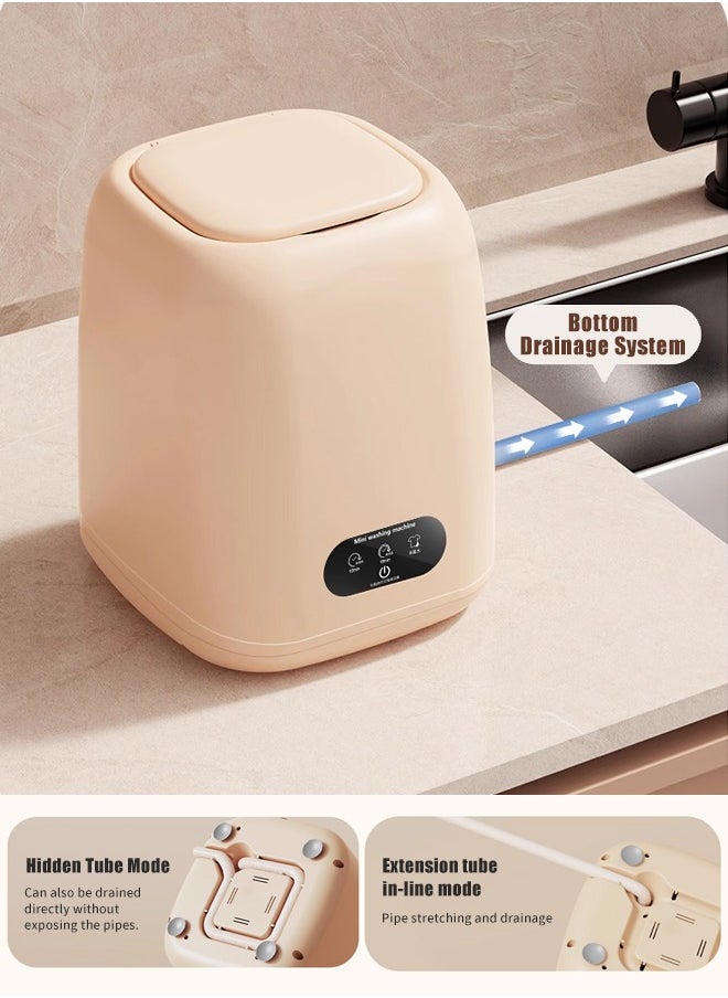 Snooe Small Washing Machine for Underwear, Blue Light Sterilization, Mini Washing Machine for Children's Clothes, Portable Washing Machine with Spin Dryer, Smart Touch Screen  - Image 3