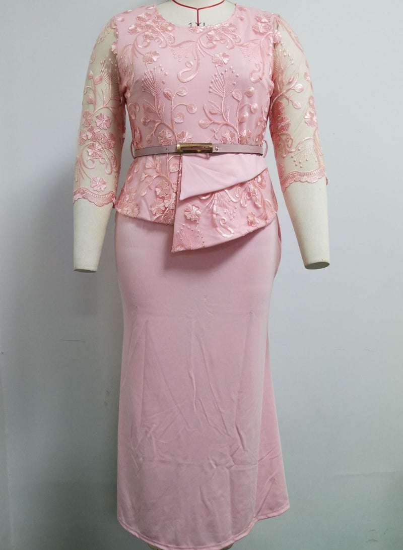 Women's Large Lace Patchwork Dress - Image 1