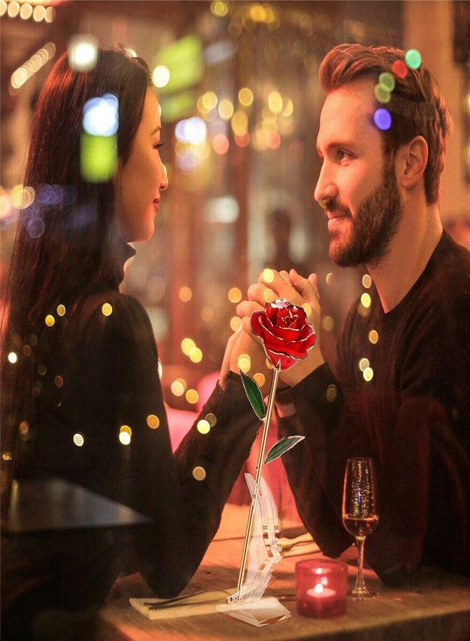 ENJOYPRO Valentines Day Gifts for Her, Real Rose Dipped in 24K Gold, Preserved Rose Flower, Golden Dipped Rose for Valentine's Day, Mothers Day, Wedding - Image 2
