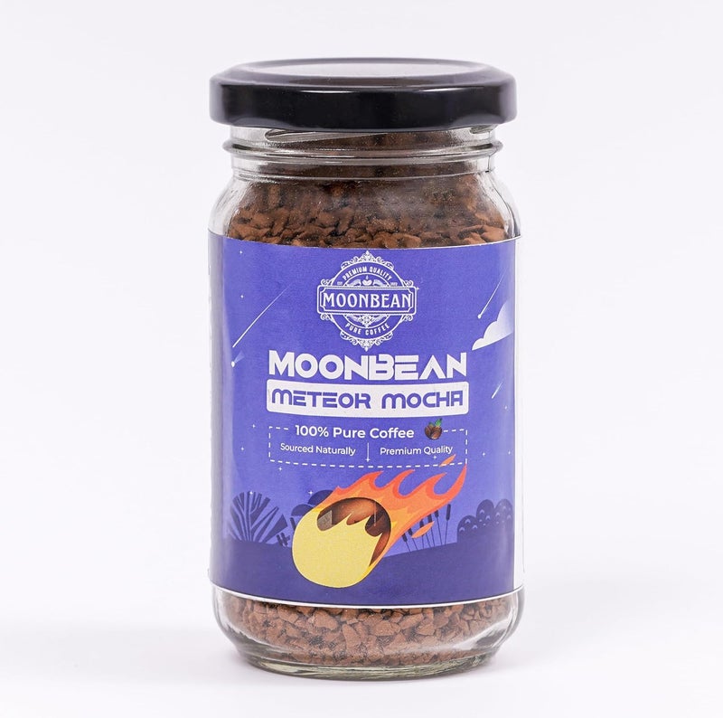 MOONBEAN Mocha Flavored Instant Coffee 50g | 100% Pure Arabica Freeze-Dried Coffee | Rich & Decadent Mocha Taste | No Added Sugar | Premium Instant Coffee Granules - Image 1