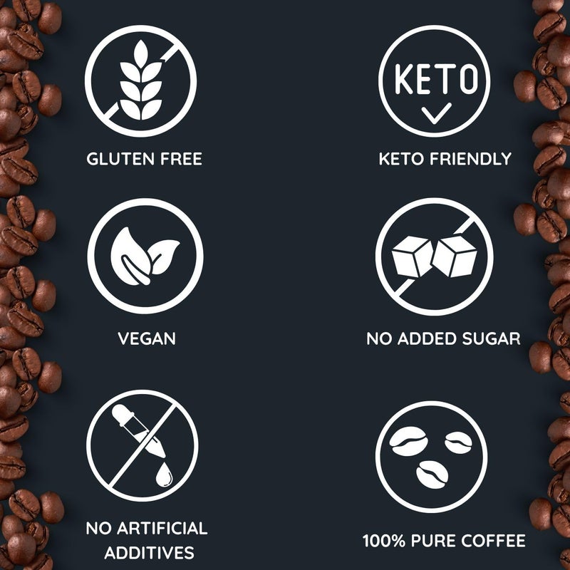 MOONBEAN Mocha Flavored Instant Coffee 50g | 100% Pure Arabica Freeze-Dried Coffee | Rich & Decadent Mocha Taste | No Added Sugar | Premium Instant Coffee Granules - Image 5
