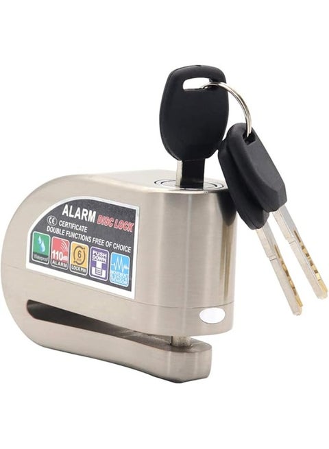 قفل إنذار ضد السرقة للموتوسيكلات، مناسب لجميع الموتوسيكلات، مقاوم للماء لفرامل القرص أو الدبرياج من يوشوب