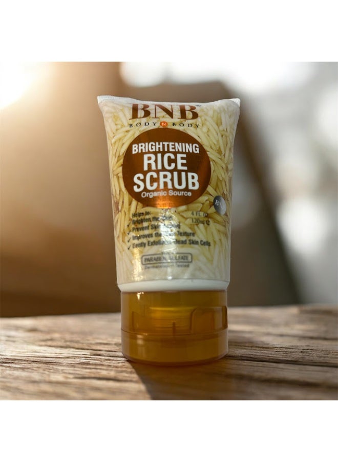 بي ان بي مجموعة بي إن بي رايس لتفتيح البشرة وإشراقها، غسول ومقشر وقناع للوجه 3 في 1 - Image 3