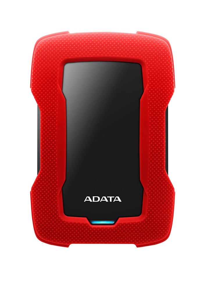 ADATA - ADATA HD330 2TB USB 3.0, High-speed Shock-absorbing External Hard Drive, Extra Slim Portable Waterproof Mobile Hard Drive, (2TB Red) - Image 1