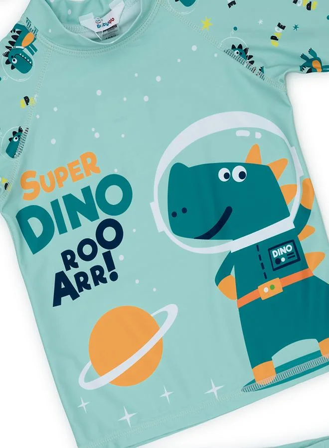 babyqlo Space Dino Roar 3 Pc Swim Set Boys