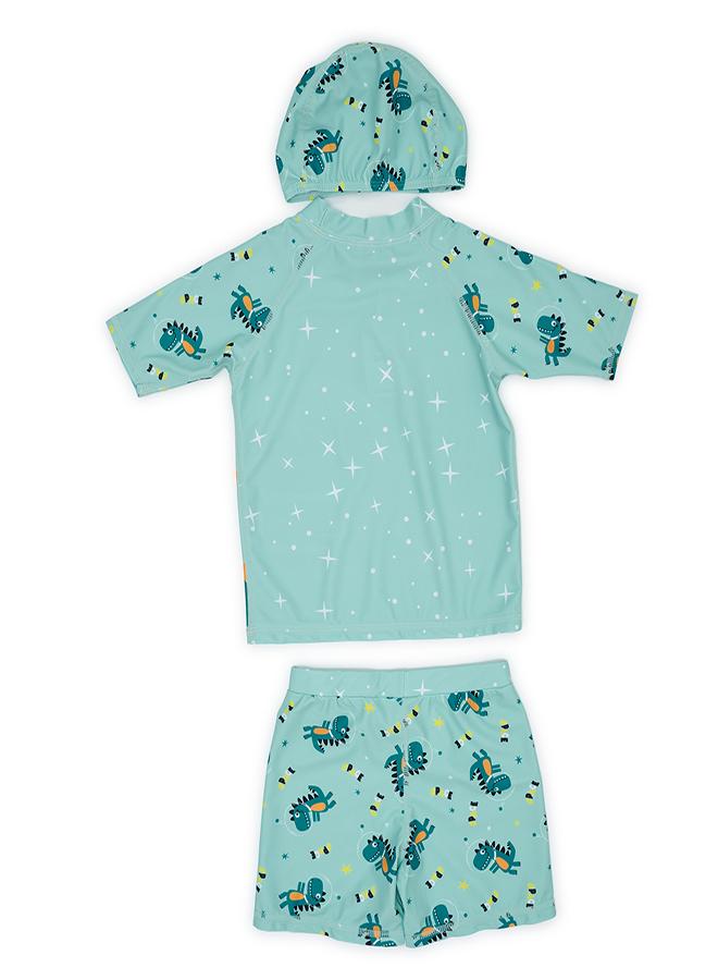 babyqlo Space Dino Roar 3 Pc Swim Set Boys - Image 2
