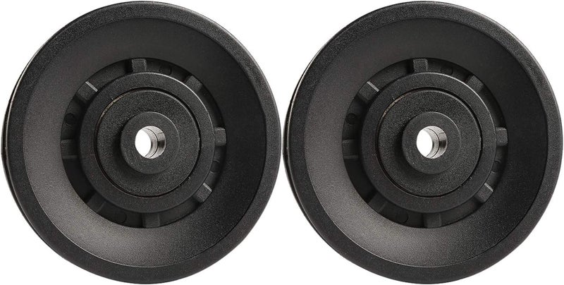 Topfinder 90mm(3.54inch) Universal Bearing Pulley Wheel for Cable Machine Gym Equipment Part Garage Door (2 PCS) - Image 1