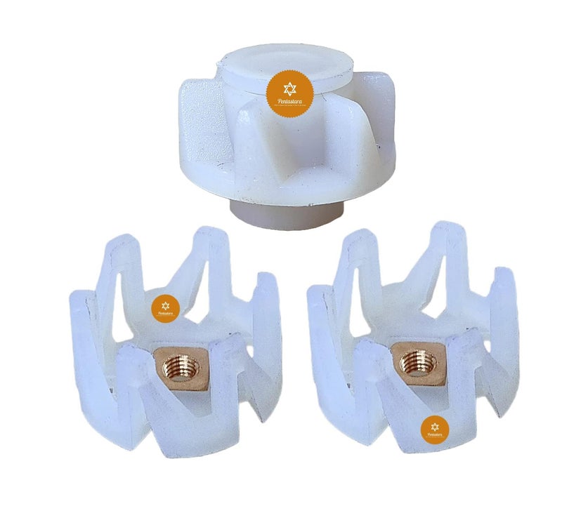 PENTASTARAFood Processor Motor Coupler Jar Coupler Suitable For USHA models FP 3811 FP 3810 Models 1 Unit motor Coupler 2 Units Jar Couplers - Image 1