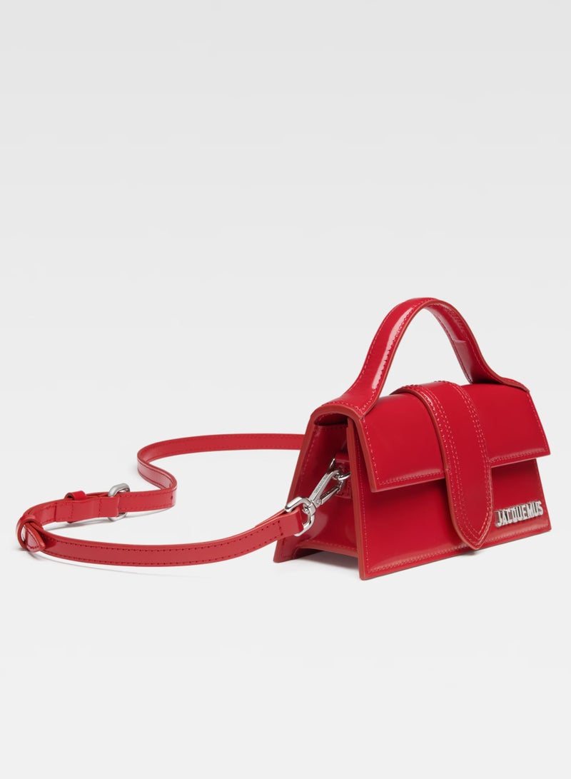 JACQUEMUS The Bambino Flap Bag With Detachable Strap, Women's Hand Bag, Women's Shoulder Bag, Women's Tote Bag, Women's Travel Bag, Glossy-Red-17cm - Image 2