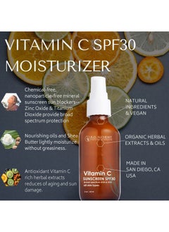 rd alchemy natural products RD Alchemy - Natural & Organic Vitamin C SPF 30 Moisturizing Mineral Sunscreen. Non-Nano Zinc & Titanium - Lightweight Non Greasy SPF for Face - Skincare for Professionals & Estheticians.  - Image 3