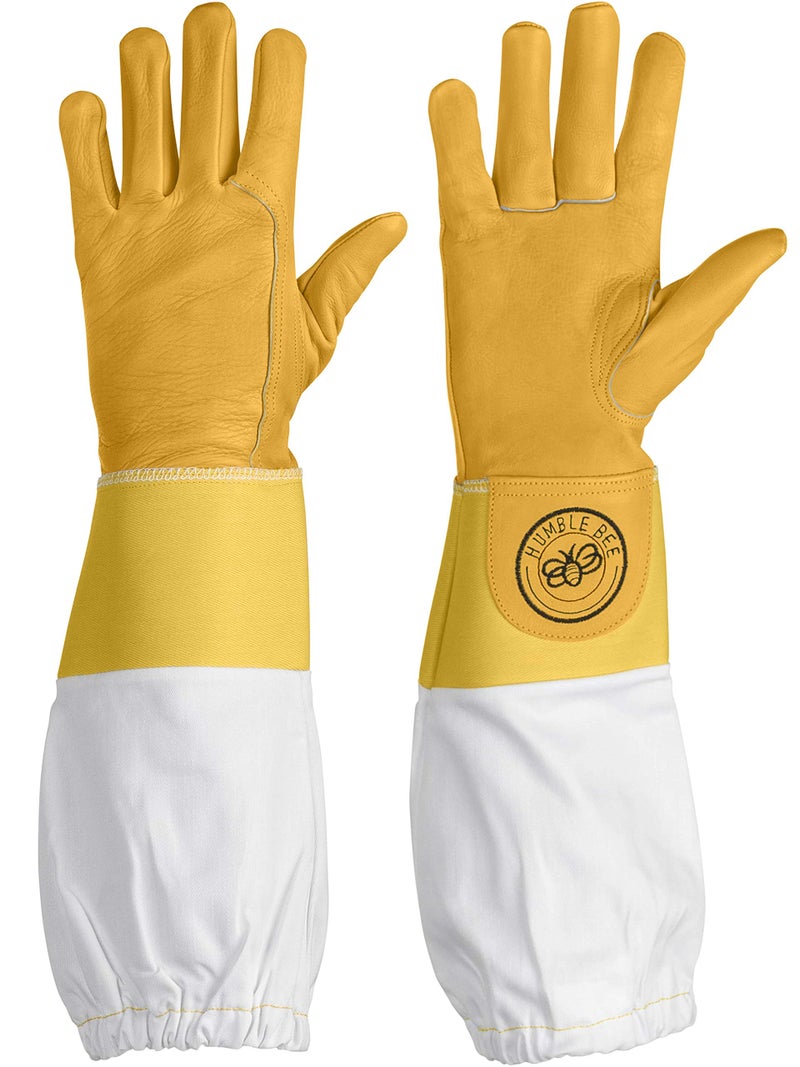 Humble Bee 113 Cowhide Beekeeping Gloves with Reinforced Cuffs - Image 1