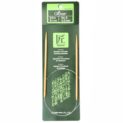 Clover 3016/24-06 Takumi Bamboo Circular 24-Inch Knitting Needles, Size 6 - Image 2
