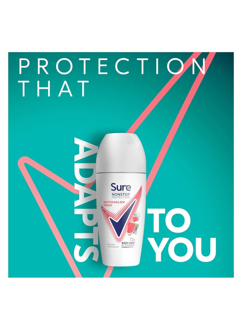 Sure سور حماية غير متوقفة رول أون برائحة البطيخ المنعش، 50 مل - Image 2