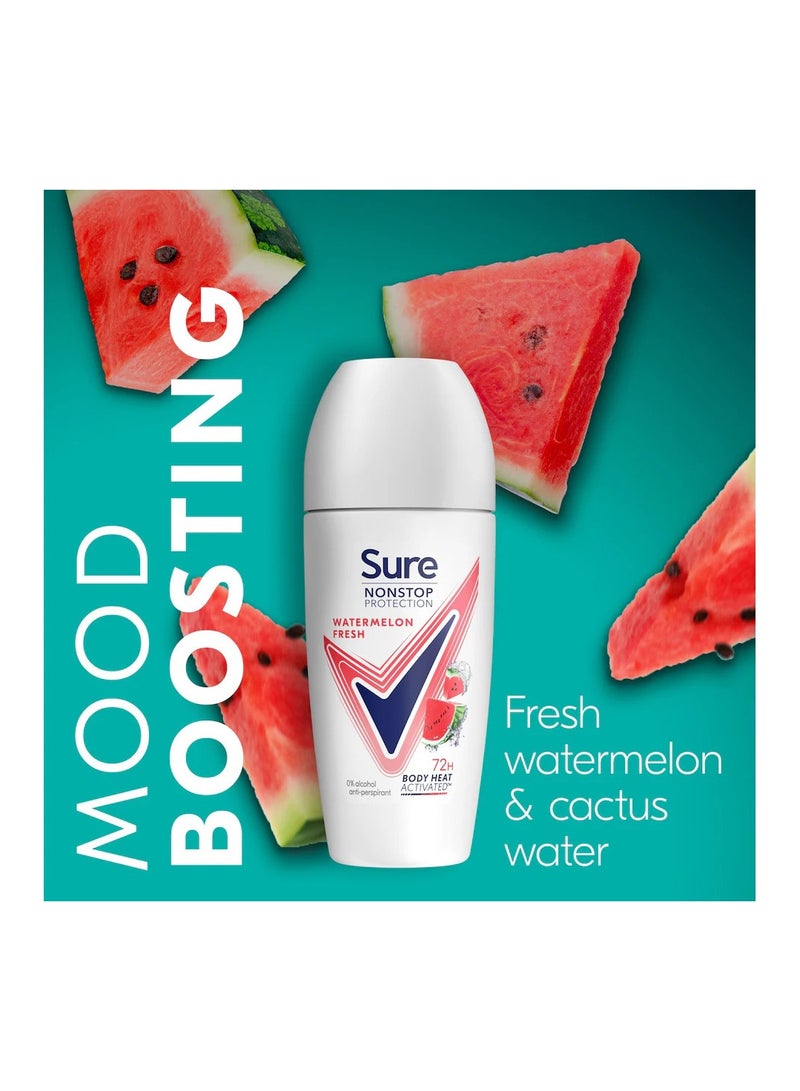 Sure سور حماية غير متوقفة رول أون برائحة البطيخ المنعش، 50 مل - Image 3