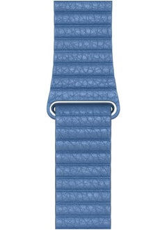 FITIT Leather Link Band Compatible with Apple Watch 40mm 41mm iWatch Series 3 and Above, with Stainless Steel Adjustable Wrist Replacement, Blue - pzsku/ZF07BA36D043A0AFB4E7AZ/45/_/1721819297/8dd9b51f-459b-4841-8384-495d3a1276de