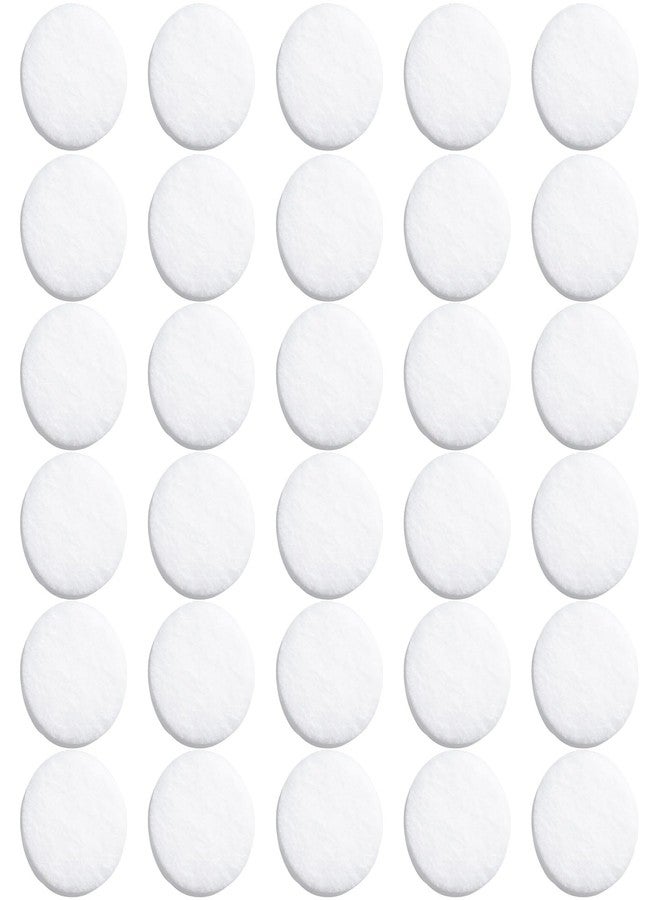 CustomyLife 30Pcs Car Air Freshener Refill Felt Pads, 17.5MM/0.7inch White Air Diffuser Replacement, Unscented Oil Perfumes Refill Tablets for Car Air Freshener Vent Clip - Image 1