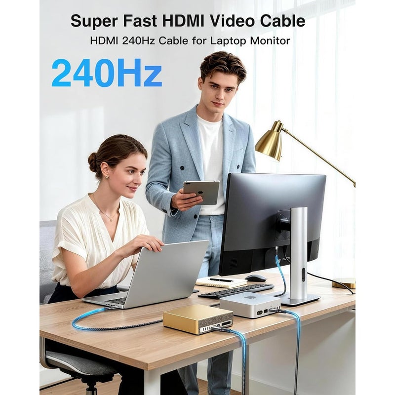 10K 8K 4K HDMI Cable 48Gbps 6m, Ultra High Speed HDMI® Certified Cables 4K 240Hz 144Hz 120Hz 10K 8K 60H z 0.01ms HDR10+ eARC HDCP2.3 Netflix Roku TV PC Monitor Projector PS5 Xbox - Image 4