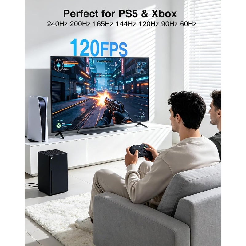 10K 8K 4K HDMI Cable 48Gbps 6m, Ultra High Speed HDMI® Certified Cables 4K 240Hz 144Hz 120Hz 10K 8K 60H z 0.01ms HDR10+ eARC HDCP2.3 Netflix Roku TV PC Monitor Projector PS5 Xbox - Image 5