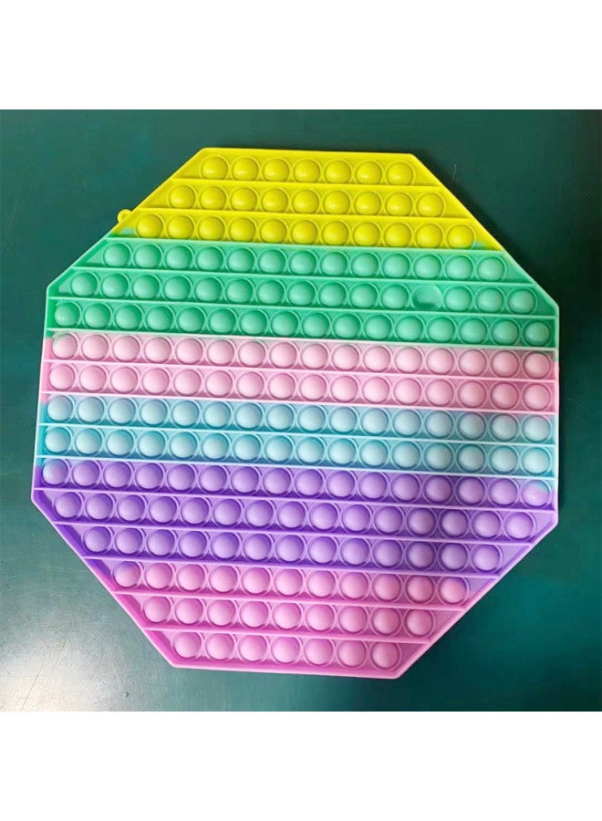 HOT30cm Rodent Pioneer A Variety Of Color Educational Toys Silicone Press Plate Parent-child Emotional Ability Training-Color:Bear Rainbow Color  - Image 5